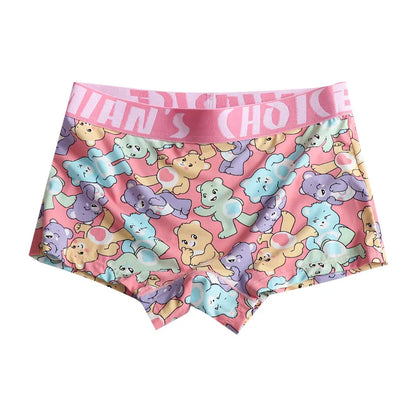 Ice Silk Women Panties Seamless Breathable Lady Underwear Sexy Safety Boxers Shorts Gradient Sports Women's Intimates Boyshorts