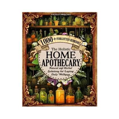1000+ Forgotten Apothecary Recipes Book Natural Herbal Remedies for Daily Wellness Vintage Aesthetic Detailed Illustrations