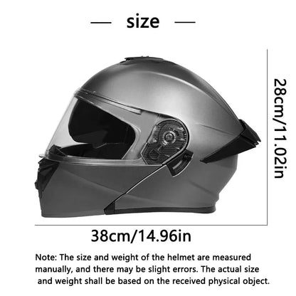 Personalized off-road motorcycle helmet with stylish dual lenses for both genders, DOT-certified and ABS material