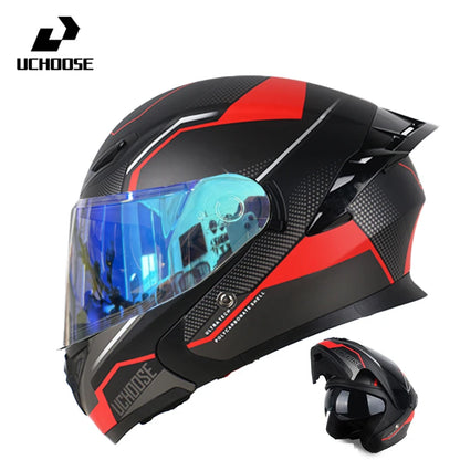 High Quality DOT Motorcycle Helmet Four Seasons Motocross Racing Modular Flip Up Casco Moto Men Women Off Road Helmet Unmasked