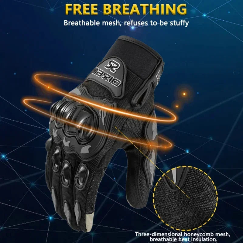 Man's Motorcycle Rider Fabric Gloves for Ktm Man Summer Touchscreen & Motocross Anti-fall Palm Accessories Sports Cycling mitten