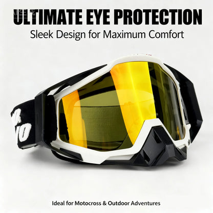 Unisex Motorcycle Goggles Anti Fog Windproof Riding Glasses for Men Women Motocross Dirt Bike ATV MX MTB Ski