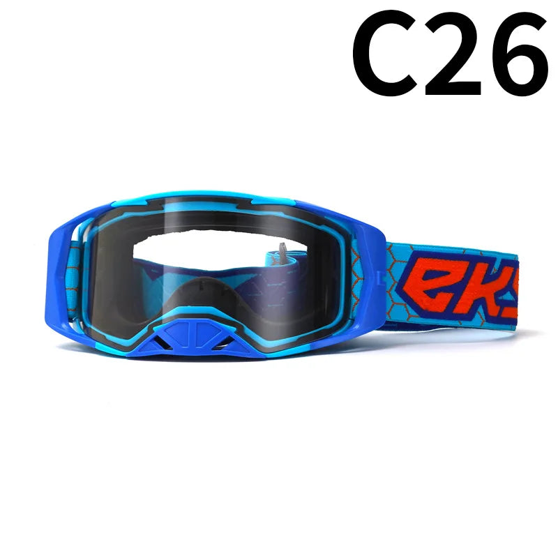 Off-Road Motorcycle Goggles - Windproof, Dustproof Protective Eyewear for Motocross, ATV Riding, Cycling & Outdoor Adventures,