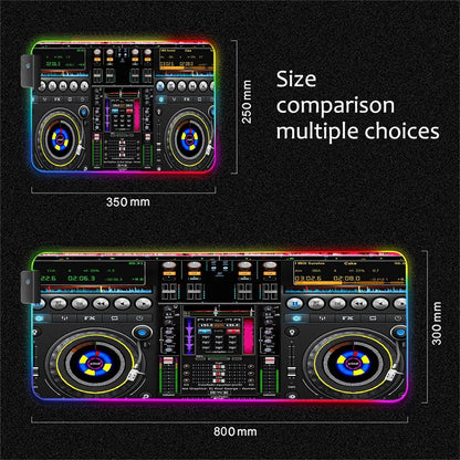Mairuige Gaming Mouse Pad DJ Controller Speed RGB Laptop Large LED Laptop Mousepad XXL Table Cushion Keyboard Pad Mouse Mat