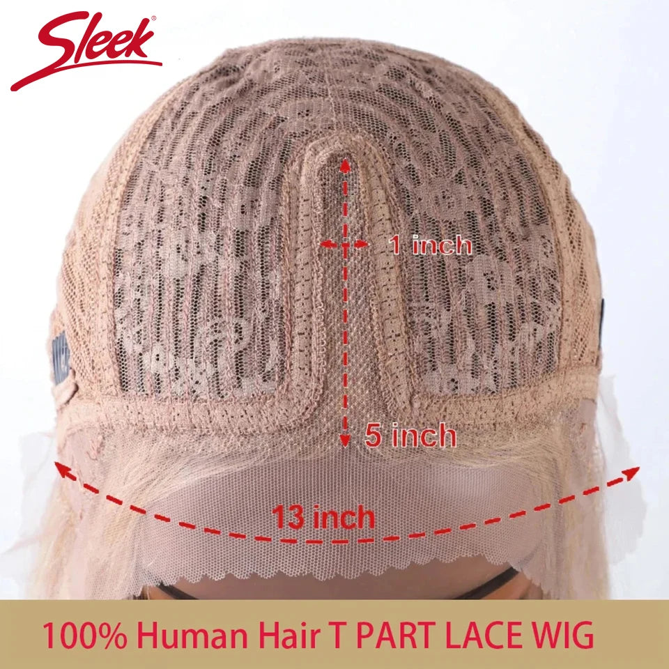 Sleek Straight Lace Front Wigs 13x6x1 Lace Part Human Hair Wig For Women Transparent Lace Highlight Blonde Big Sale Remy Hair