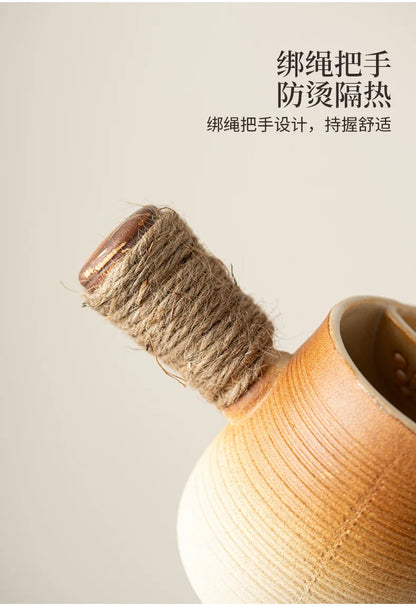 Ceramic Baked Milk Tea Pot Can Be Dry Boiled Boiled Tea Warm Milk Pot Teapot Tea Infuser