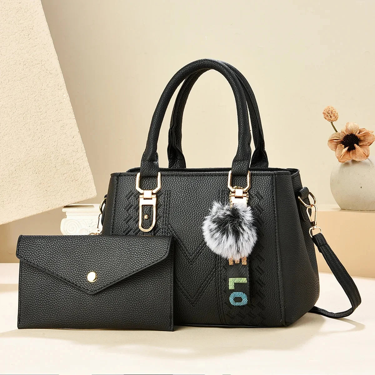 Fashionable Embroidered Large Capacity Women's Handbag Hot Sale Of The Season New Korean Style Handbag Shoulder Bag Tassel Penda