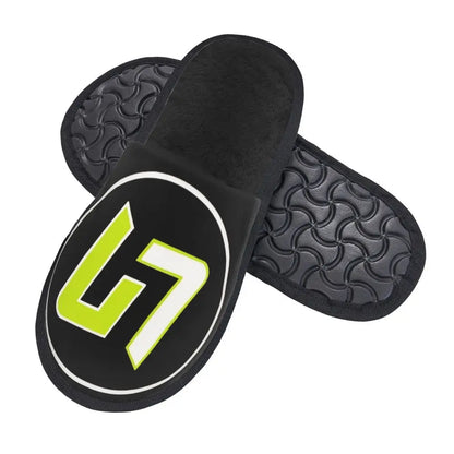 Custom British Lando Norris Racing Driver Guest Slippers for Spa Women House Slipper