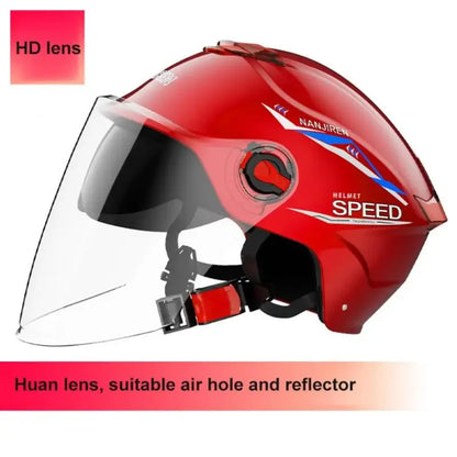 Summer Sun Protection Motocycle Helmet Universal Safety Half Helmet Windproof  Rainproof Electric Bicycle Comfortable