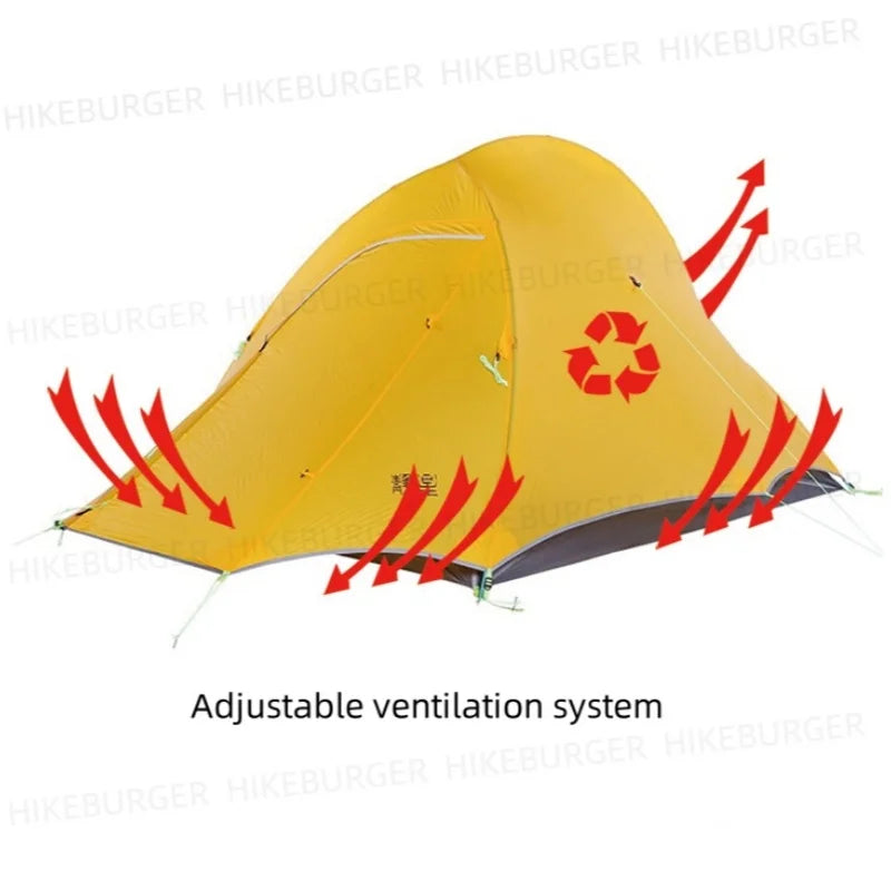 ASTA GEAR Yunque 10D Ultralight 1P Tent Outdoor Camping Fish Spine Waterproof Windproof Silicon Coating Trekking Tent