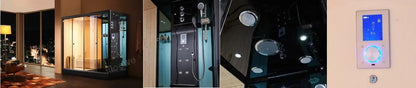 Customization Modern Design Dry Sauna Steam Shower, Indoor Luxury Bathroom Wooden Steam and Sauna Combination Room