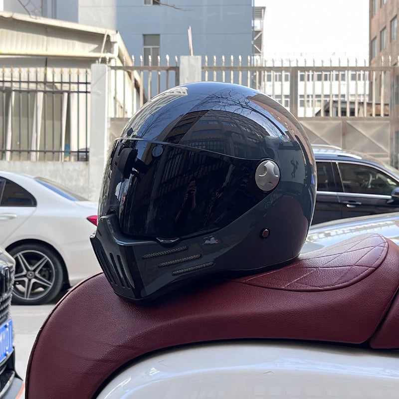 ORZ-728 Full Face casco moto Helmet Vintage Chopper Retro Helmet capacete de motocicleta modular helmet DOT