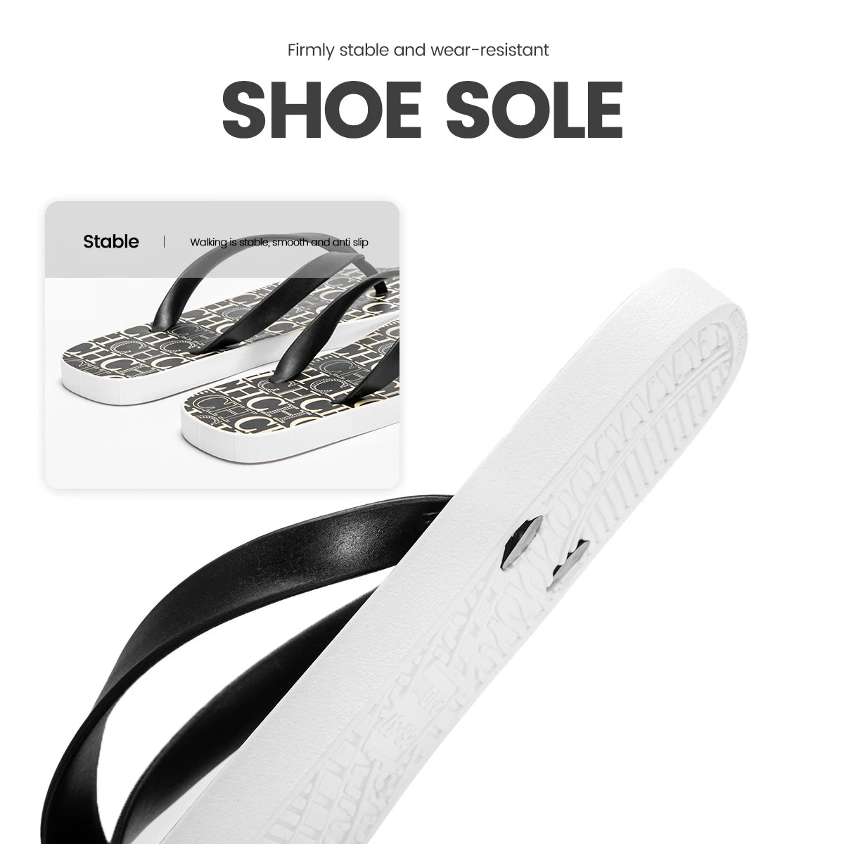 Flip Flops Men and Women Casual Shoes Luxury Brand Slippers Black White Shoes