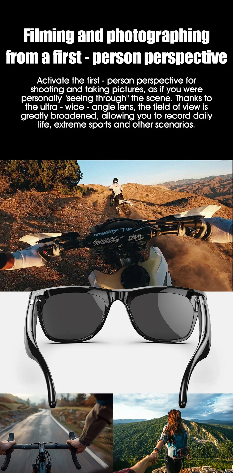 Xiaomi 8K AI Smart Glasses Multifunctional Camera Bluetooth Call Voice Assistant Music Player Translate Photochromic HD Glasses