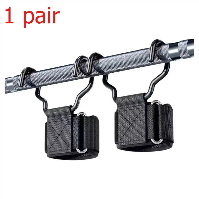 1 Pair Pull Up Assist Hooks Home Gym Stretching Aid for Deadlifts Non-Slip Workout Hooks Fitness Training Accessories