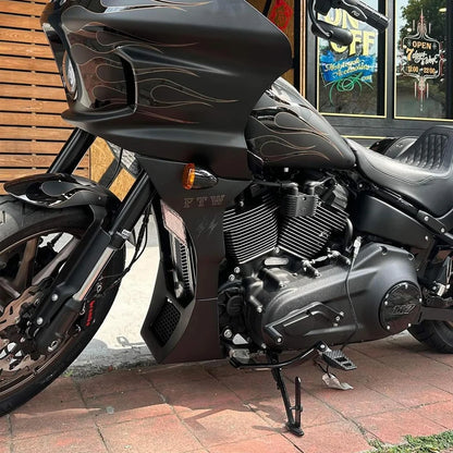 NEW 2022-2024 FOR Harley Softail Low Rider ST & FXLRST Motorcycle Accessories Black Fairing Spoiler Cover