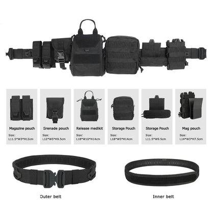 Yakeda Polyester Tactical Belt Outdoor Training Use CP Mag Pouch Hunting Accessories Tactical Belt Duty Belt Taktyczny Pasek