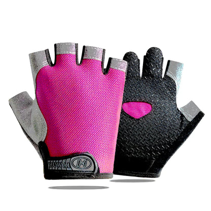 Weightlifti Gym Gloves Fitness Training Fingerless Women Men Bodybuilding Exercise Sports Gloves Cycling Anti Slip Breathable