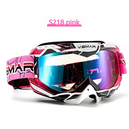 VEMAR Detachable Motorcycle Helmet Goggles Cycling Glasses Man Windproof Dust-proof Motocross Face Mask Goggles Glasses Block UV