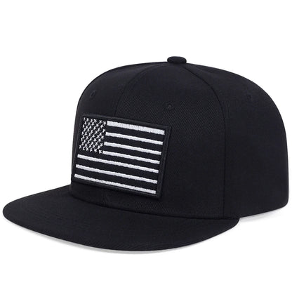 Unisex American Flag Embroidery Hip-hop Hats Spring Autumn Outdoor Adjustable Casual Baseball Caps Sunscreen Hat Sports Cap