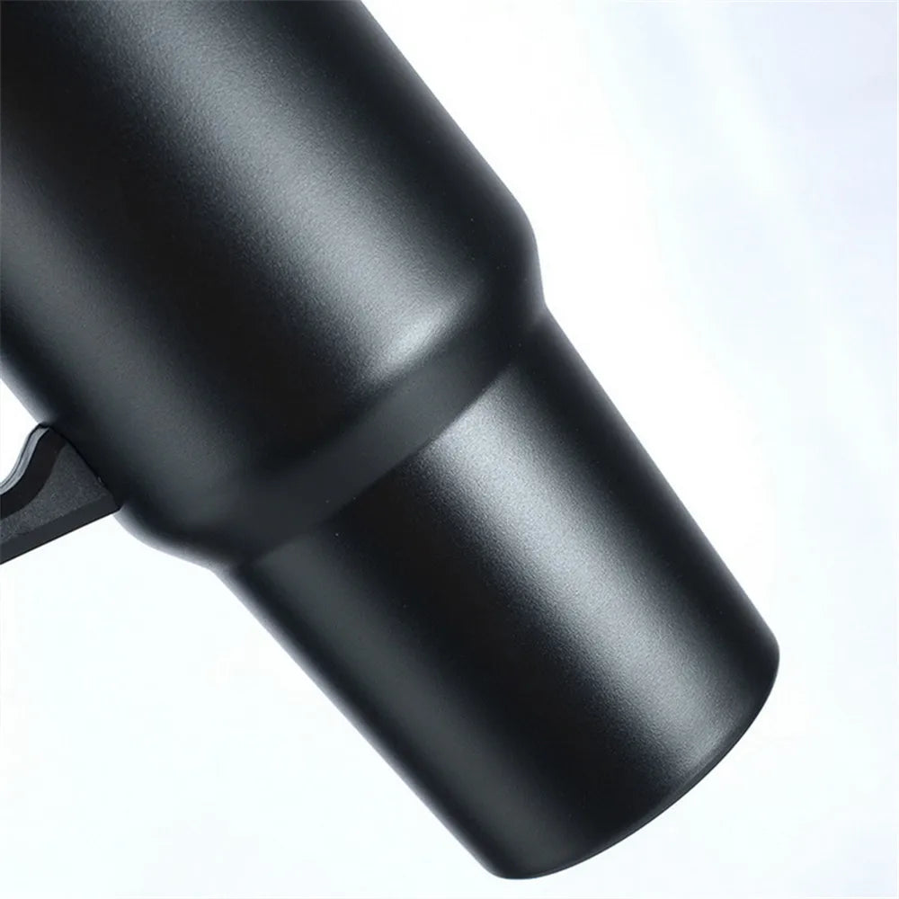 40oz Tumbler with Handle Straw and Silicone Boom Stainless Steel Vacuum Thermos Cup Large Capacity Travel Car Coffee Mug Logo