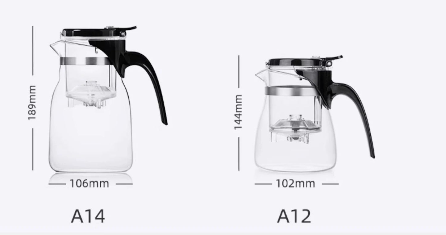 SAMADOYO elegant cup insulation separation bubble teapot heat-resistant glass teapot simple filter tea cup