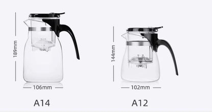 SAMADOYO elegant cup insulation separation bubble teapot heat-resistant glass teapot simple filter tea cup