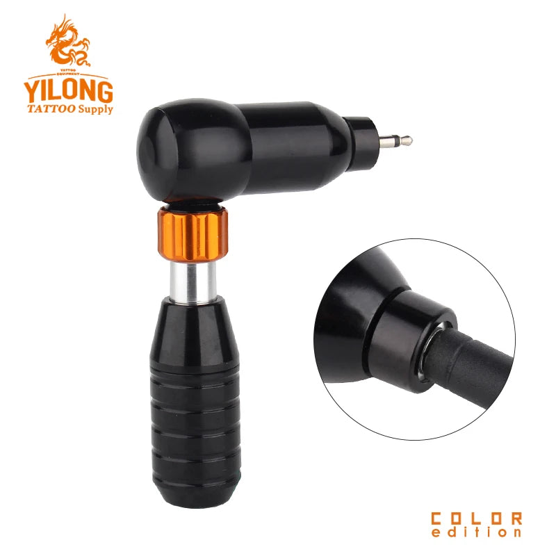 YILONG Professional L-shaped Tattoo Gun Adjustable Rotary Pen Motor Hybrid Tattoo Machine With RCA Tattoo Tools