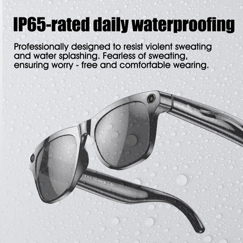 Xiaomi 4K AI Smart Glasses Multifunctional Camera Bluetooth Call Voice Assistant Music Player Translate Photochromic HD Glasses