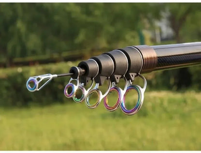 2.1-4.5M Telescopic Fishing Rod Carbon Spinning Fishing Pole Boat Saltwater Freshwater Beach Rock Surfcasting Baitcasting Rod