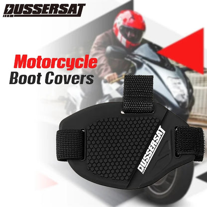 Motorcycle Boot Protection Pad Rubber Boot Protection Cover Adjustable Protection Anti-slip Pad Motorcycle Shoe Protection