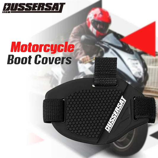 Motorcycle Boot Protection Pad Rubber Boot Protection Cover Adjustable Protection Anti-slip Pad Motorcycle Shoe Protection