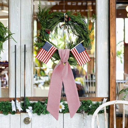 Patriotic Wreath Sashes with American Flags for 250th Anniversary July 4th Celebrations