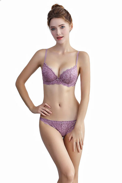 Women Sexy Lace Bra Padded Push Up Lingerie Intimates Elegant Ladies Underwear Casual Daily Female Bra