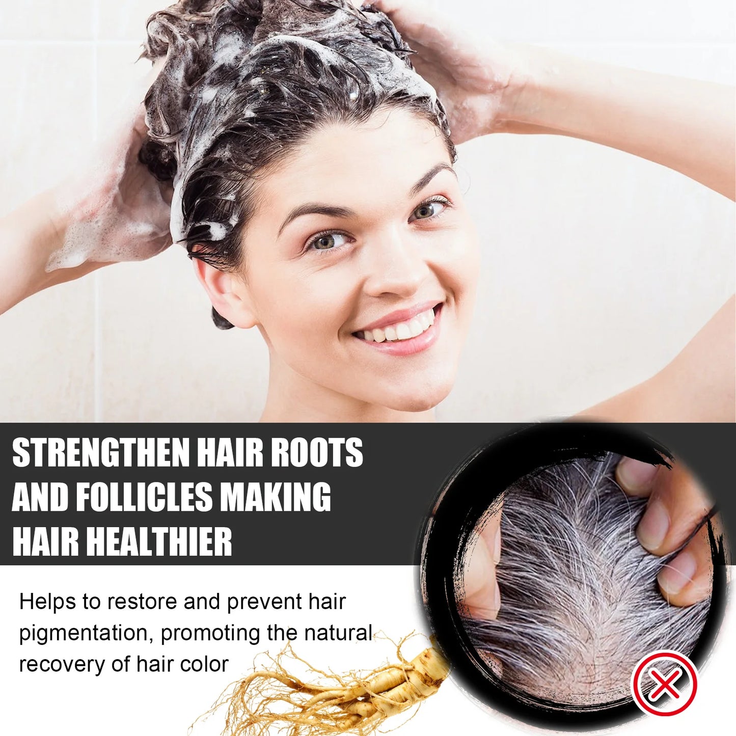 Darkening Hair Soap Deep Cleansing Blackening Beard Eyebrows Strengthen Nourish Repairing White Grey Hairs Treatment Shampoo Bar