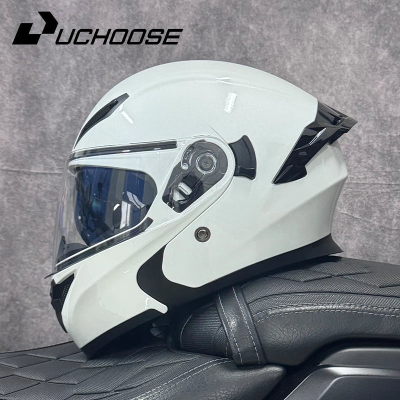 Free headphones High Quality DOT Motorcycle Helmet Four Seasons Motocross Racing Modular Flip Up Men Women Off Road Helmet