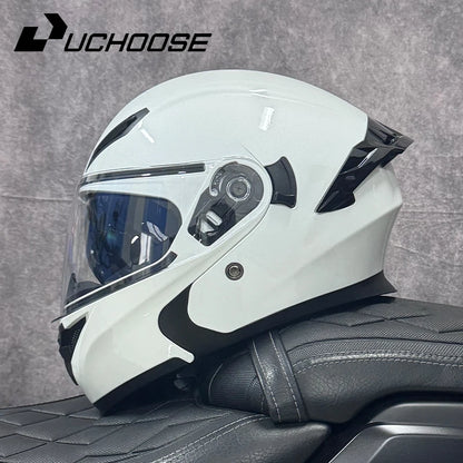 Free headphones High Quality DOT Motorcycle Helmet Four Seasons Motocross Racing Modular Flip Up Men Women Off Road Helmet