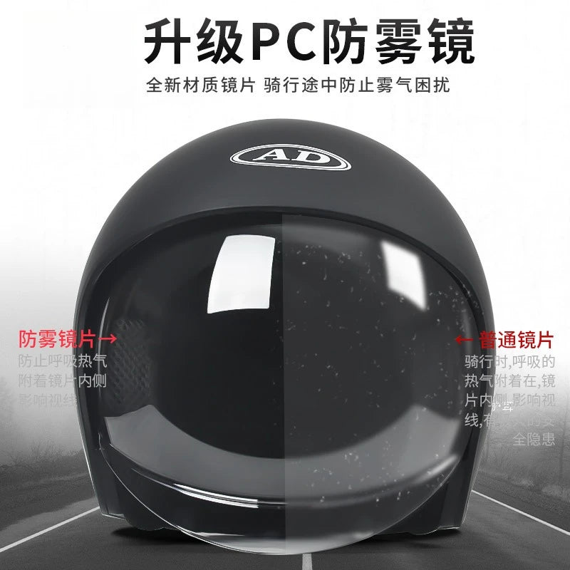 GB Certified Electric Vehicle Helmet for Men and Women All-season Universal Electric Vehicle Safety Helmet Motorcycles Winter