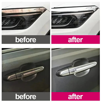 NEW Chrome & Metal Polishing Paste - Car Plating Restoration Cream for Shiny Wheels, Bumpers & MoreChrome & Metal Polishing