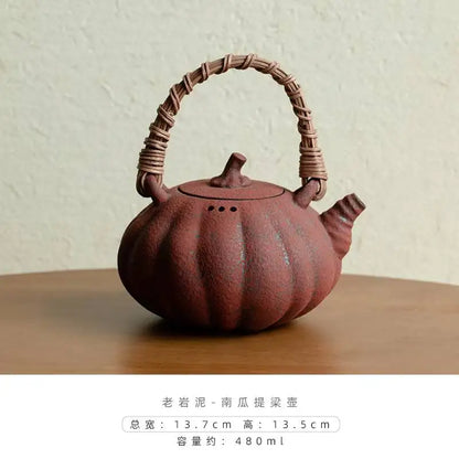 Antique Dunhuang Charcoal Tea Fire Stove Japanese Coarse Pottery Cooking Teapot Water Boiling Pottery Kettle Fire Warmer Wine
