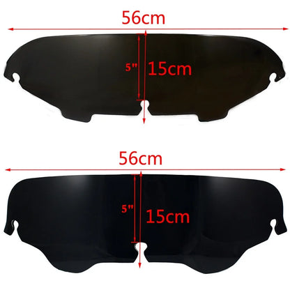 5" Motorcycle ABS Wave Fairing Windshield Windscreen Cover For Harley Touring Electra Street Glide Ultra FLHX FLHT 1996-2013