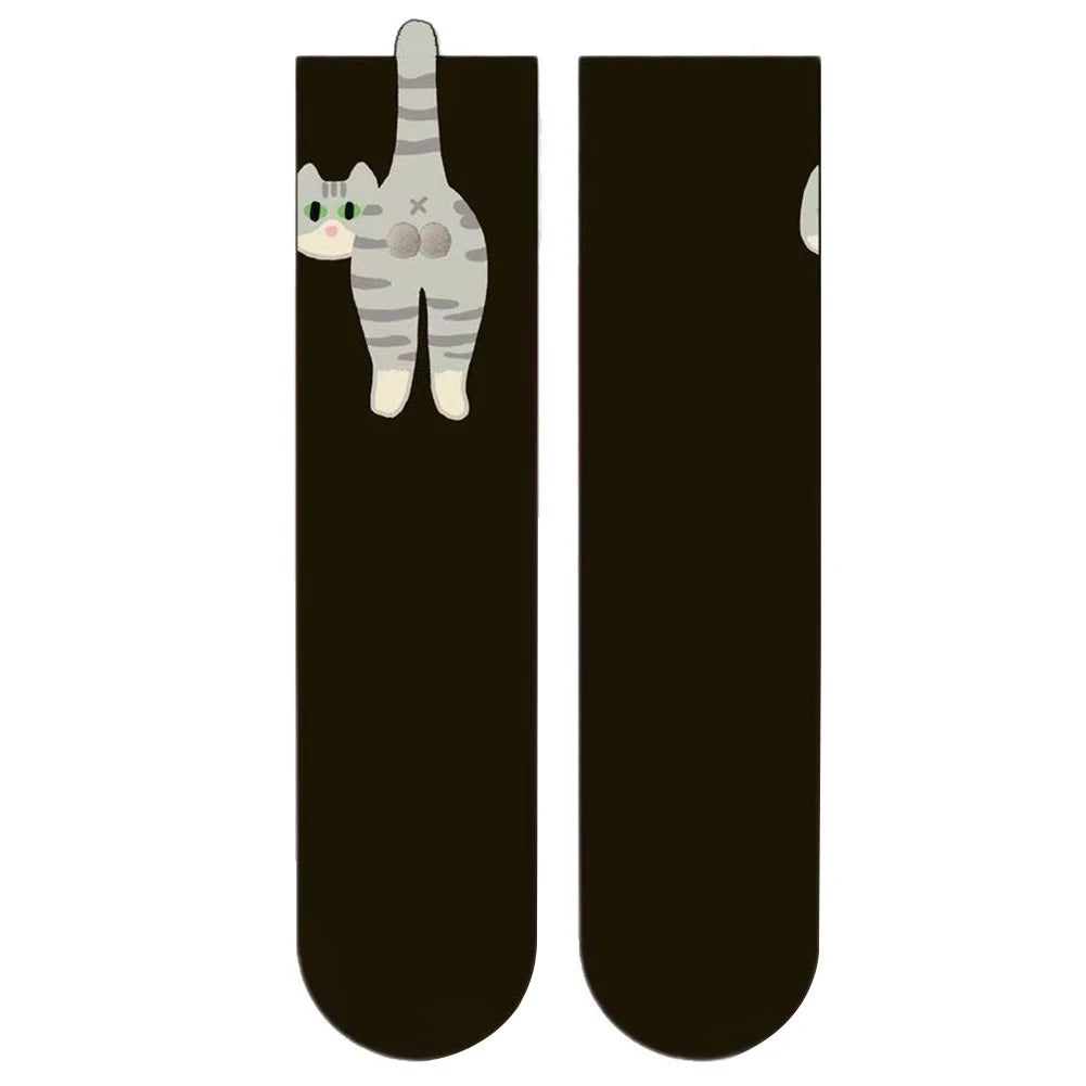 1/2/3Pair Cartoon Cute Cat Balls Cotton Socks Funny Cat Cotton Socks Breathable Soft Novelty Stocking Kawaii Gift Sock for Gifts