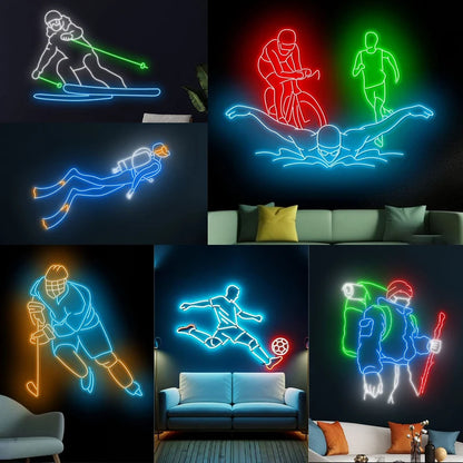 Custom Led Neon Signs Light Letters Name Personalized LED Channel Logo Signage for Gym Shop Business Wedding Room Drop Shipping