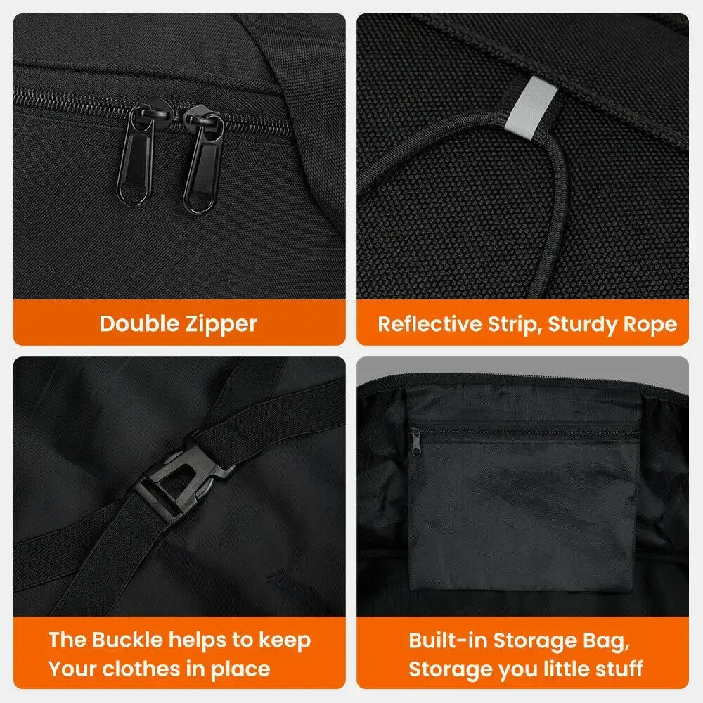 KEMITOUR Tour Pack Organizer Travel-Paks Soft Liner Luggage Bag for Street Glide Electra Glide Road Glide Road King Touring Bags