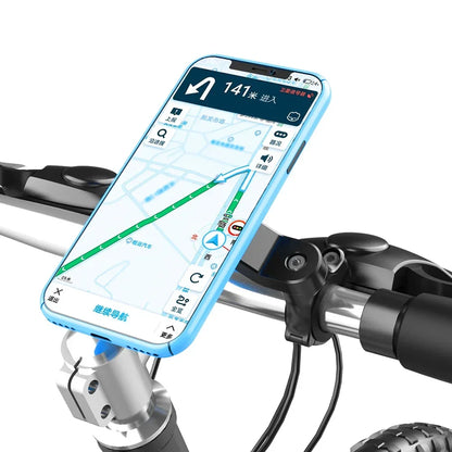 Standes Motorcycle Bike Phone Holder 360° Rotatable Detachable Mount for Delivery Navigation Self Lock Anti-shake Phone Holder