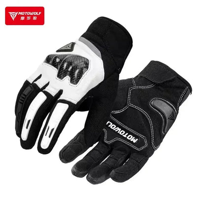 MOTOWOLF Motorcyclist Man Racing Sports Gloves Accessories Windproof Resistant All-Weather Motorcycle Gear Luvas for Men/Women