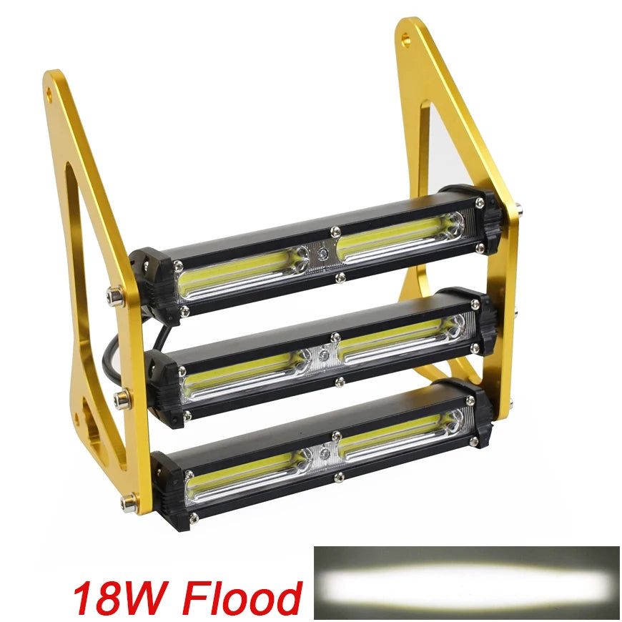 Motorcycle Headlight Headlamp Light Waterproof Front Fork Light Lamp With Bracket For Honda Grom MSX 125SF Ducati Venom MSX125