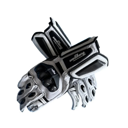 Men's Genuine Leather Motorcycle Gloves Carbon Fiber Safety Defense Motocross Gloves Touch-screen Outdoor Driving Guantes Moto