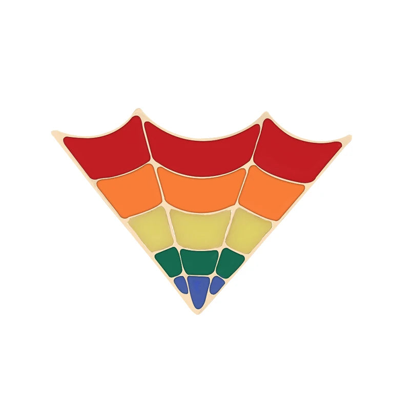 LGBT Flag Rainbow Heart Brooch Peace and Love Enamel Pins Clothes Bag Lapel Pin Gay Lesbian Pride Icon Badge Unisex Jewelry Gift