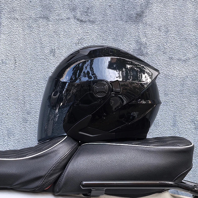 ORZ-705 Latest High Quality Motorcycle Helmet Half Covering Dual Lens Cascos para Motos Male Female Couple Capacetes de Moto